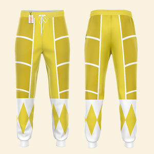 Yellow Mighty Morphin Power Ranger Cosplay C2 - Hoodie Set, Sweatshirt, Sweatpants PRHS94