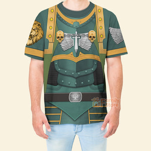 FamilyStore Warhammer Lion El Jonson Warrior - Costume Cosplay 3D Tshirt