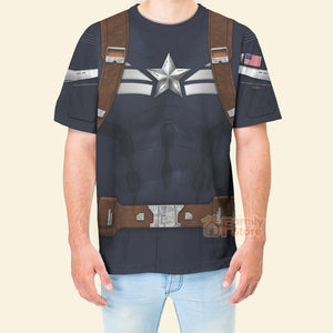 Captain America Stealth Suit The Winter Soldier Costume - TShirt