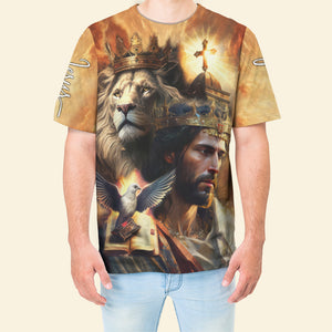 FamilyStore I Believe In God Our Father Christ The Son Jesus Lion - 3D TShirt