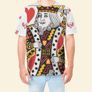 FamilyStore Costume Poker King Heart -3D TShirt