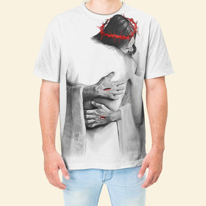 In The Arms Of Jesus T-Shirt 3D For Men & Women