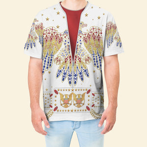 Elvis Aloha Costume From Hawaii - Hawaiian Hoodie Sweatshirt T-Shirt Sweatpants ELHS01