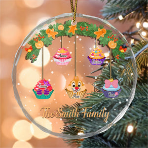 Family Is The Best Part Of Christmas - Gift For Family - Personalized Glass Ornament - CL31 NA94