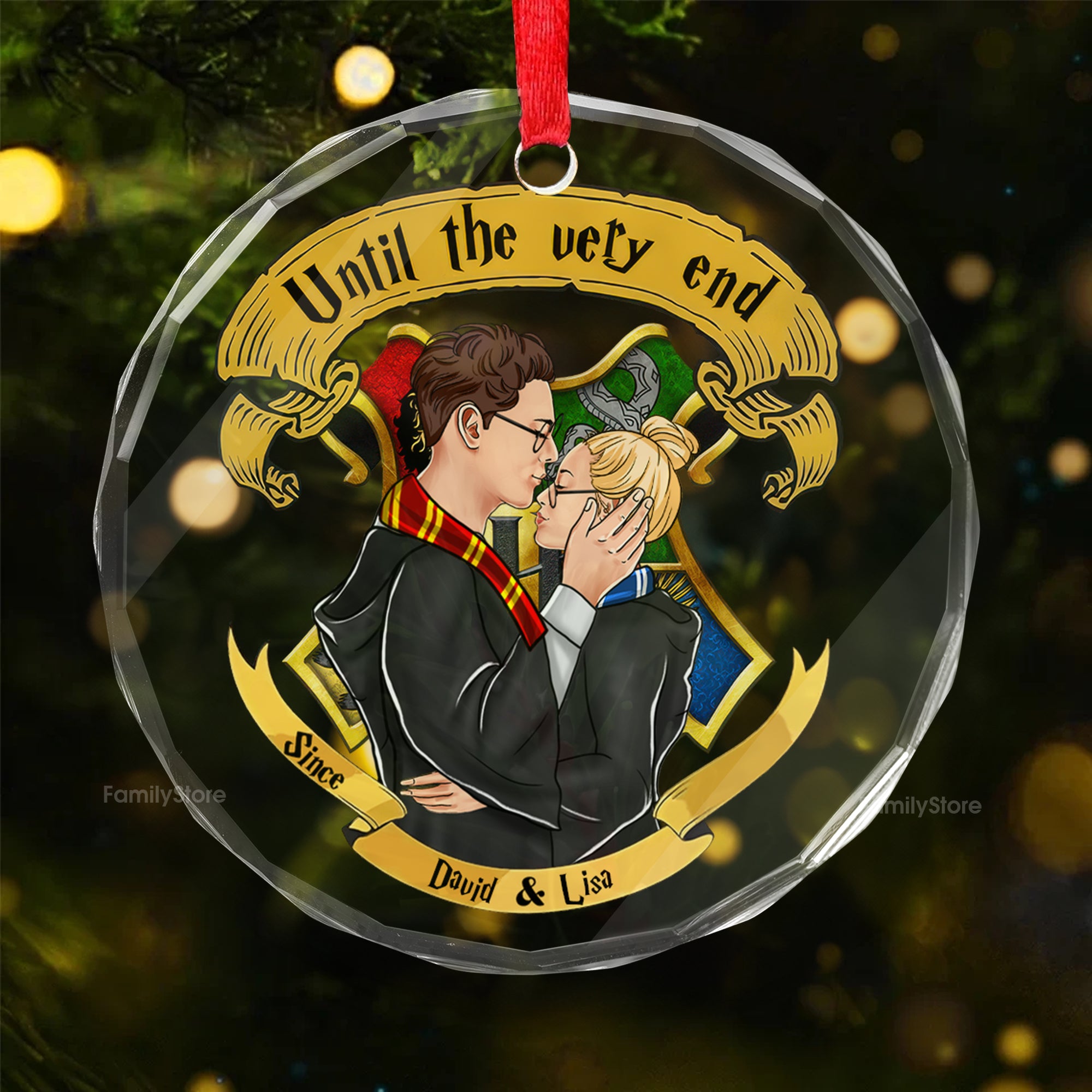 Harry Potter Until The Very End - Gift For Couples - Personalized Glass Ornament - CL20