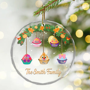 Family Is The Best Part Of Christmas - Gift For Family - Personalized Glass Ornament - CL31 NA94