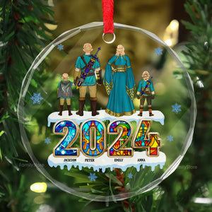 Best Family Best Legend Of Zelda Merry Christmas 2024 - Gift For Family - Personalized Glass Ornament - CL07 NA94