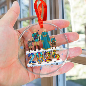 Best Family Best Legend Of Zelda Merry Christmas 2024 - Gift For Family - Personalized Glass Ornament - CL07 NA94