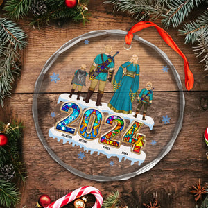 Best Family Best Legend Of Zelda Merry Christmas 2024 - Gift For Family - Personalized Glass Ornament - CL07 NA94