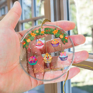 Family Is The Best Part Of Christmas - Gift For Family - Personalized Glass Ornament - CL31 NA94