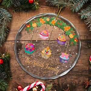 Family Is The Best Part Of Christmas - Gift For Family - Personalized Glass Ornament - CL31 NA94