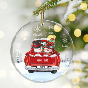 You Made My Holiday Such A Sweet And Happy Time - Gift For Family - Personalized Glass Ornament - NA94