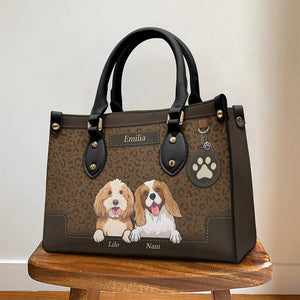 You're A Pawfect Fur Mom - Personalized Leather Handbag - Gift for Dog Lovers, Dog Dad, Dog Mom | CLP14 NH96