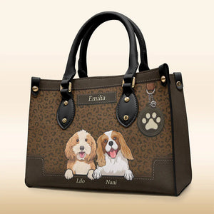 You're A Pawfect Fur Mom - Personalized Leather Handbag - Gift for Dog Lovers, Dog Dad, Dog Mom | CLP14 NH96