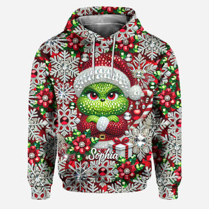 Merry Grinchmas - Personalized Green Monster Stole Christmas Hoodie and Leggings DN100