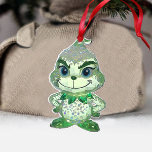 Merry Green Monster Christmas - Stole Christmas Ornament DN100