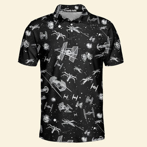 Star Wars Spacecraft Pattern - Men Polo Shirt