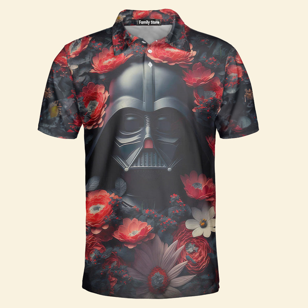 Star Wars Darth Vader Flower Polo Shirt - Gift For Fans