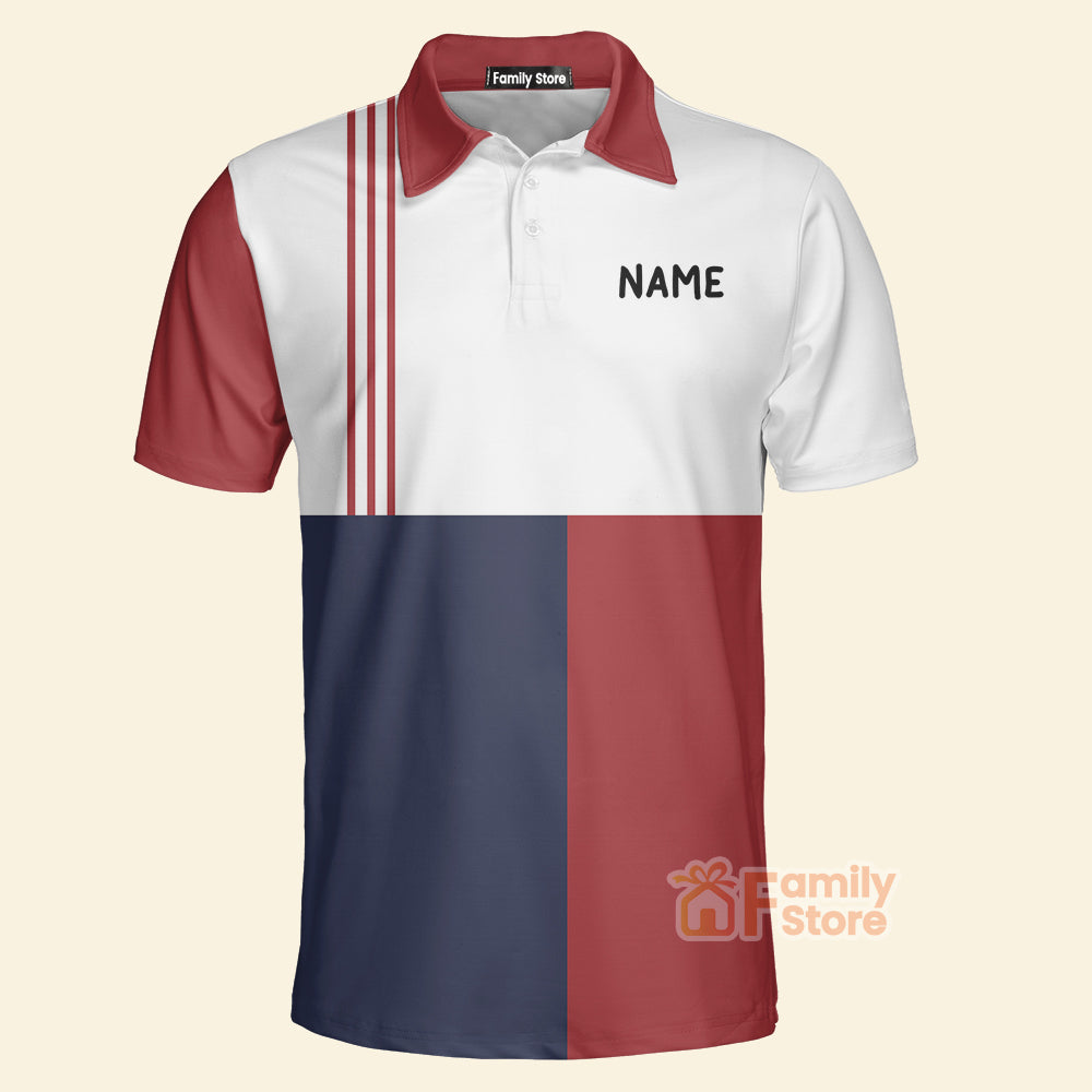FamilyStore Custom Name Dad Line Vintage Color - Gift For Father, Grandfather - Personalized Men Polo Shirt