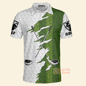 FamilyStore Green Golf Course I'd Tap That Golf - Men Polo Shirt