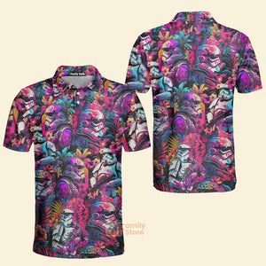 FamilyStore Star Wars Synthwave Cool - Men Polo Shirt