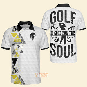 FamilyStore Golf Is Good For The Soul - Gift For Golf Lovers - Men Polo Shirt