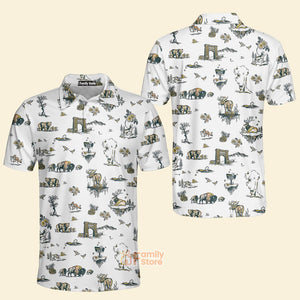 FamilyStore Yellowstone National Park Pattern - Men Polo Shirt