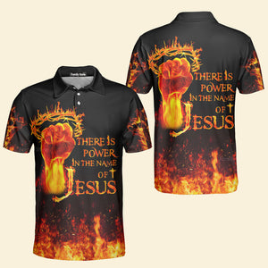 There Is Power In The Name Of Jesus Polo For Men