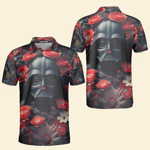 Star Wars Darth Vader Flower Polo Shirt - Gift For Fans