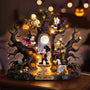 MkMo Spooky Tree Halloween Friends Custom Name - Personalized Acrylic Light Box NL122