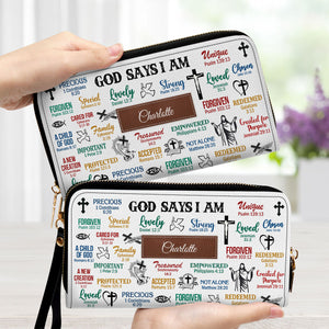 What God Says About You - Unique Personalized Clutch Purses - AT4080939