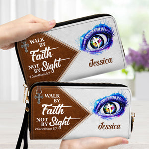 Walk By Faith, Not By Sight - Awesome Personalized Clutch Purses - AT4081427