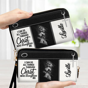 I Can Do All Things Through Christ - Thoughtful Gift For Christians - Personalized Clutch Purses - AT4080819