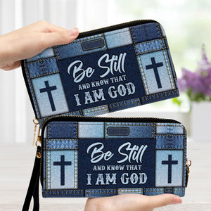 Christian Be Still And Know That I Am God - Unique Personalized Clutch Purses - AT4081449