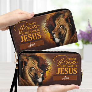 There Is Power In The Name Of Jesus - Awesome Personalized Clutch Purses - AT4081457