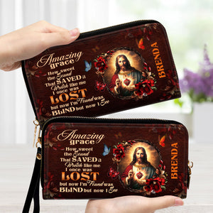 Jesus Amazing Grace - Thoughtful Gift For Christians - Personalized Clutch Purses - AT4081223