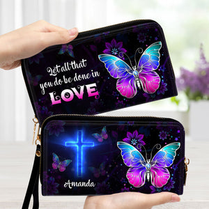 1 Corinthians 16:14 Personalized Clutch Purses - Unique Personalized Clutch Purses - AT4080837