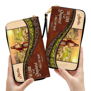 The Lord Is My Shepherd, I Shall Not Want - Unique Personalized Clutch Purses - AT4081437