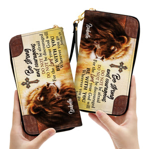 Be Strong And Courageous - Thoughtful Gift For Christians - Personalized Clutch Purses - AT4080708