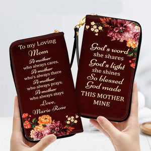 To My Loving Mom - Personalized Clutch Purses - AT4081444