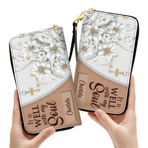 It Is Well With My Soul - Thoughtful Gift For Christians - Personalized Clutch Purses - AT4080720