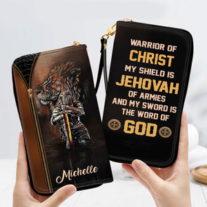 Warrior Of Christ - Scripture Gifts For Women Of God - Personalized Clutch Purses - AT4081458