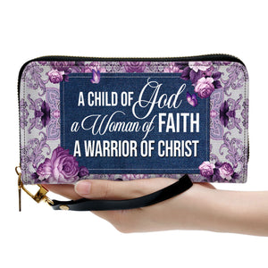 Ladies A Child Of God - Thoughtful Gift For Christians - Personalized Clutch Purses - AT4080926