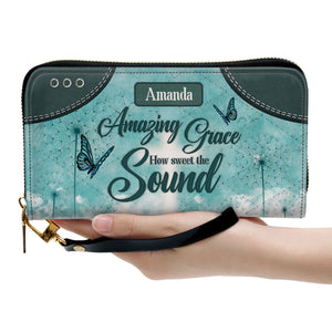 Lovely Dandelion - Amazing Grace - Scripture Gifts For Women Of God - Personalized Clutch Purses - AT4081328