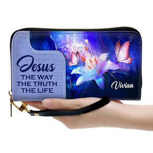 Jesus The Way The Truth The Life - Scripture Gifts For Women Of God - Personalized Clutch Purses - AT4080607