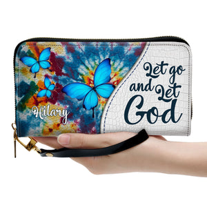 Let Go And Let God - Unique Personalized Clutch Purses - AT4081425