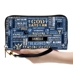 I Am A Child Of God - Scripture Gifts For Women Of God - Personalized Clutch Purses - AT4081204