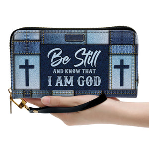 Christian Be Still And Know That I Am God - Unique Personalized Clutch Purses - AT4081449