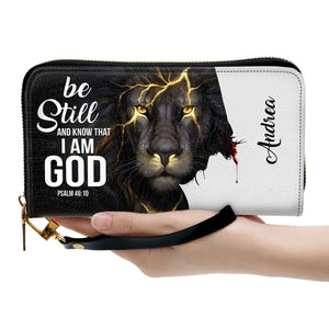 Be Still And Know That I Am God - Personalized Lion Clutch Purses - AT4080707