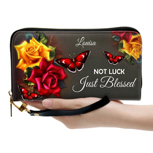 Not Luck, Just Blessed - Beautiful Personalized Clutch Purses - AT4081324